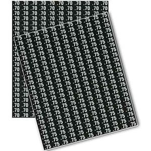 AMS price labels sheet 70-75 cents