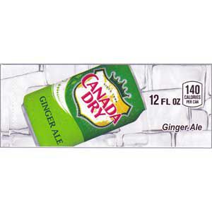 Canada Dry Ginger Ale small size 12 oz can flavor strip (minimum order 3)
