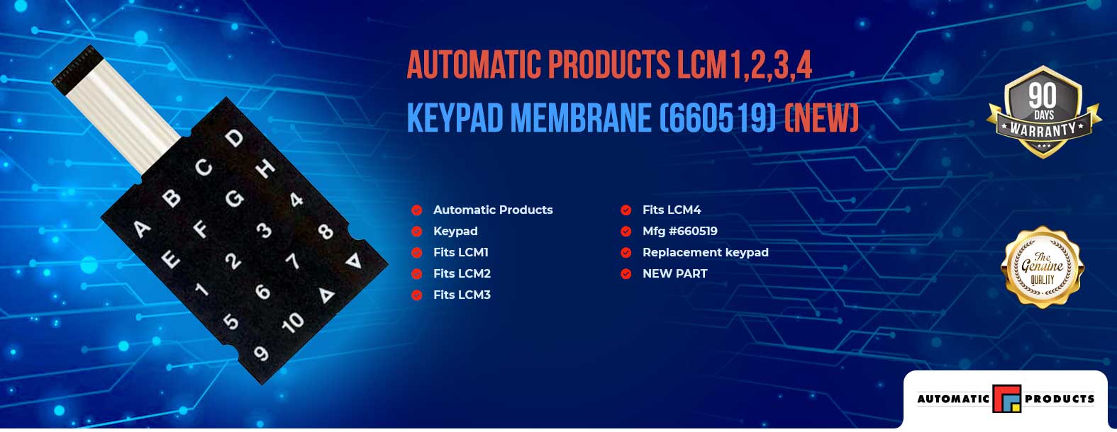 AP keypad, membrane