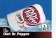 Diet Dr Pepper on ice medium size flavor strip