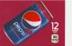 Wild Cherry Pepsi Cola on ice medium size flavor strip
