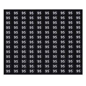 Price stickers generic soda, snack .95 cents (black) (NEW)