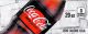 Coca Cola Zero small size 20oz bottle flavor strip