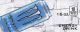 Monster Energy Ultra Blue can on ice small size flavor strip