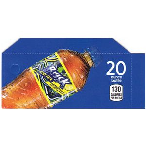 Lipton Brisk small size 20oz bottle flavor strip