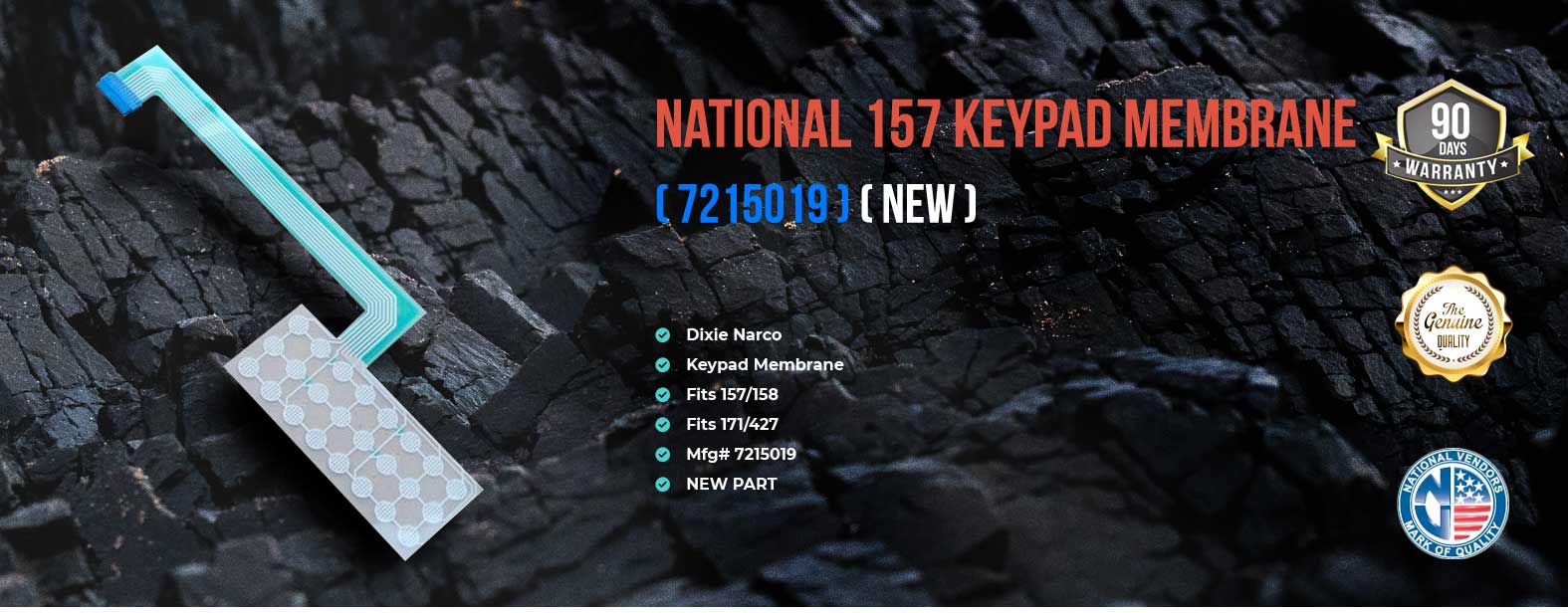 NV keypad, membrane